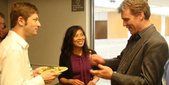 Jenya Meydbray, PV Evolution Labs; Carla Din, Green Corridor; Eric Alderman, SolarNexus